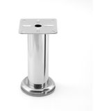 Badem10 Tablalı Krom Metal 12 cm Gümüş Mobilya Ayağı Modern Koltuk Kanepe Dayanıklı Tv Ünite Ayağı Ayakları - 5343tr