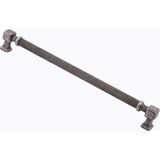 Badem10 Talas Antik Gümüş 224 mm Tırtıklı Metal Kulp Kapak Kulpu Dayanıklı Kulpları Mobilya Çekmece Dolap