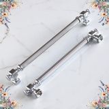 Badem10 Talas Krom Çizgili Metal Kulp Kulpu 224 mm Mobilya Çekmece Mutfak Dolabı Dolap Kulpları Kulbu