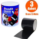 Badem10 Tamir Bandı Suya Dayanıklı Su Geçirmez Sızdırmaz Bant 10 cm x 1.5 Metre (3 Adet)