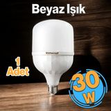 Badem10 Tasarruflu Torch Ampul 30 W Led Lamba Beyaz E27 Duy 25.000 Saat Uzun Ömürlü 220 Volt Elektrik 1 Adet
