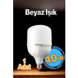 Badem10 Tasarruflu Torch Ampul 40 W Led Lamba Beyaz E27 Duy 25.000 Saat Uzun Ömürlü 220 Volt Elektrik 1 Adet