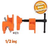 Badem10 Tezgah Boru Kelepçesi Kıskaç Mengene Boru Tipi Işkence 1/2 inç