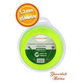 Badem10 Tırpan Misinası Motorlu Tırpan Yuvarlak Misina 1.2 mm 15 Metre Çim Ot Biçme Teli
