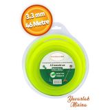 Badem10 Tırpan Misinası Motorlu Tırpan Yuvarlak Misina 3.3 mm 46 Metre Çim Ot Biçme Teli