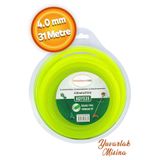 Badem10 Tırpan Misinası Motorlu Tırpan Yuvarlak Misina 4 mm 31 Metre Çim Ot Biçme Teli