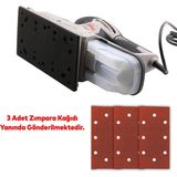 Badem10 Titreşimli Zımpara Makinası 220 Volt Kablolu 350W Crown CT13588V Ahşap Duvar Yüzey Zımparalama