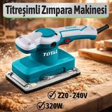 Badem10 Titreşimli Zımpara Makinesi 320W Profesyonel Elektrikli Zımpara Ahşap Boya Metal Yüzey Zımparalama - 1 Adet