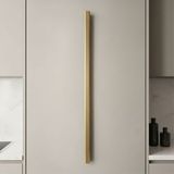 Badem10 Toros Çizgili Soft Altın Çekmece Kulp 512 mm Metal Gardırop Mutfak Banyo Dolap Kulbu