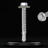 Badem10 Trapez Çatı Vidası 5.5x38 mm Paket 100 ADET Matkap Uçlu Sac Akıllı Vida Çatı Panel Metal Ağaç Vidası