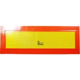 Badem10 Tüvtürk Uyumlu E37 Reflektörlü Fosforlu Tır Kamyon Dorse Çekici Arkası Bant 20 cm x 56.5 cm 1 Çift - 1 Adet