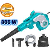 Badem10 Üfleme Makinası 800 W Bahçe Yaprak Temizleme Süpürme Total TB2066 Elektrikli Üfleyici Toplayıcı