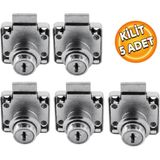 Badem10 Ugr 4x4 cm Kare Nikel Mobilya Kilidi