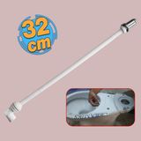 Badem10 Uzun Klozet Tuvalet Taharet Çubuğu 32 cm Plastik Borulu Ayarlanabilir Kısaltılabilir U Tipli Montaj