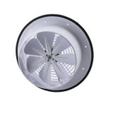 Badem10 Vantilatör Banyo Wc İşyeri Havalandırma Aspiratörü Fanı Kirli Hava Kötü Koku Metal 200 mm