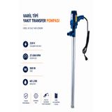 Badem10 Varil Tipi Dizel Gaz Yağı Yakıt Transfer Pompası 220V Elektrikli Akaryakıt Aktarma Pompası