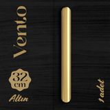 Badem10 Vento Altın Düz Çekmece Kulp 320 mm Metal Dolap Gardırop Mutfak Banyo Kulbu Modern Tasarım
