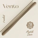 Badem10 Vento Antik Sarı Düz Çekmece Kulp 512 mm Uzun Metal Dolap Gardırop Mutfak Banyo Kulbu Modern Tasarım