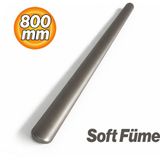 Badem10 Vento Düz Soft Füme 800 mm Uzun Çekmece ve Dolap Kulp Modern Tasarım Mutfak Gardırop Banyo Uyumlu - Metal