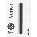 Badem10 Vento Mat Siyah Düz Çekmece Kulp 512 mm Uzun Metal Dolap Gardırop Mutfak Banyo Kulbu Modern Tasarım