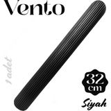 Badem10 Vento Siyah Çizgili Kulp 320 mm Uzun Metal Dolap Gardırop Mutfak Banyo Kulbu Modern Tasarım