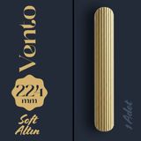 Badem10 Vento Soft Altın Çizgili Kulp 224 mm Metal Dolap Gardırop Mutfak Banyo Kulbu Modern Tasarım