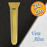 Badem10 Vera Sehpa Masa Puf Tabure Ünite Tv Baza Koltuk Ayağı Mobilya Ayakları Ayağı Metal Ayak 20 cm Altın