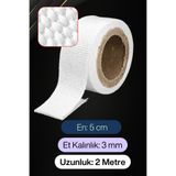 Badem10 Yanmaz Bant Cam Elyaf Takviyeli Lifli (2 metre) En: 5 cm Kalınlık: 3 mm Ekzoz Sargı Bezi Isı Yalıtım