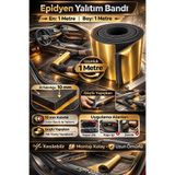 Badem10 Yapışkanlı Araç İçi Ses ve Isı Yalıtım Bandı 100 cm En 10 mm Kalınlık 1 Metre Uzunluk Kauçuk Sünger