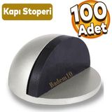 Badem10 Yapışkanlı Kapı Stoperi Tamponu Kapı Durdurucu Stoper Kol Koruyucu Çarpma Önleyici Takozu 100 Adet