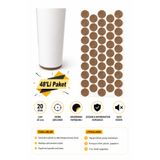 Badem10 Yapışkanlı Mobilya Masa Sandalye Altı Zemin Ayak Koruyucu Kaydırmaz Keçesi 20 Mm (48'Lİ PAKET)