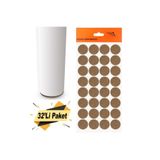 Badem10 Yapışkanlı Mobilya Masa Sandalye Altı Zemin Ayak Koruyucu Kaydırmaz Keçesi 24 Mm (32'Lİ PAKET)
