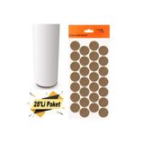 Badem10 Yapışkanlı Mobilya Masa Sandalye Altı Zemin Ayak Koruyucu Kaydırmaz Keçesi 28 Mm (28'Lİ PAKET)