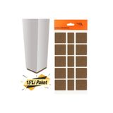 Badem10 Yapışkanlı Mobilya Masa Sandalye Altı Zemin Ayak Koruyucu Kaydırmaz Keçesi 40 Mm (15'Lİ PAKET)