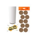 Badem10 Yapışkanlı Mobilya Masa Sandalye Altı Zemin Ayak Koruyucu Kaydırmaz Keçesi 45 Mm (10'LU PAKET)