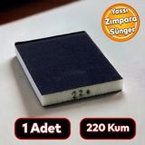 Badem10 Yassı Sünger Zımpara 9.5 x 12.5 cm Takoz Blok Flex Taşlama Ahşap El Zımparası 220 kum 1 Adet
