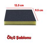 Badem10 Yassı Sünger Zımpara 9.5 x 12.5 cm Takoz Blok Flex Taşlama Ahşap El Zımparası kum Seti 6 Adet