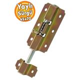 Badem10 Yaylı Mavzer Sürgüsü 45x70 mm Kapı Pencere Metal Sürgülü Emniyet Kilidi