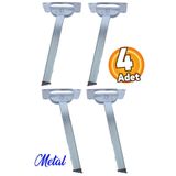Badem10 Yer Sofra Ayağı Metal Katlanır Yer Sofrası Sini Altı 20 Cm (4 ADET)
