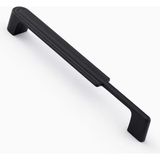 Badem10 Yıldız 160 mm Siyah Metal Kulp Mobilya Çekmece Dolap Kapak Kulpu Dayanıklı Kulbu Kulpları Siyah