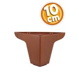 Badem10 Zakkum Lüks Mobilya Kanepe Sehpa Tv Ünitesi Koltuk Ayağı 10 Cm Kahverengi Baza Ayakları