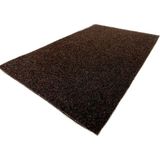 Bademler Halı Kapı Önü Paspası Koko's Altı Kapalı Kahverengi Paspas - 40 x 70 cm - Koyu Kahverengi
