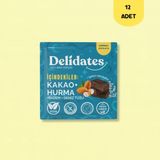 Bademli & Deniz Tuzlu Hurmalı Bitter Çikolata | Şekeri Meyveden x 12 Adet - 40 gr