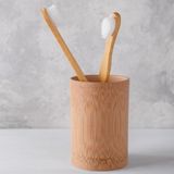 Ba&der Aile Paketi %100 Doğal Bambu Diş Fırçası ( Yetişkin Siyah Orta 2'li, Çocuk Beyaz Yumuşak Tekli)