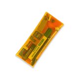 Badger Collection Jellycase Turuncu - Şeffaf Pvc Kalem Kutusu Kalemlik (Makyaj Kozmetik Aksesuar Çantası) Organizer