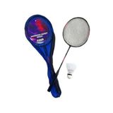 Badminton Raketi Ciftli , Bir Tane Badminton Topu Ve Badminton Cantasi