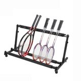 Badminton Raketleri/Kemanlar/Ukuleles/Gitarlar için Raf Arabası, Siyah Katlanabilir Tenis Raketi Tutacağı Yüksekliği Ayarlanabilir Çok Amaçlı Teşhir Standı (Renk: Stil 1) (Stil 2)