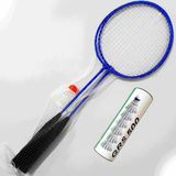 Badminton Seti 2 Raket 6 Top - Mavi