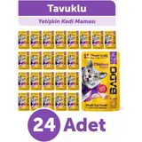 Bado 24'lü Tavuk Etli Yetişkin Kedi Maması 85 gr Besleyici İçerik ile Zenginleştirilmiş