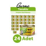 Bado Gurme Yaş Yetişkin Kedi Maması Hindi Etli 85 Gr 24 Adet